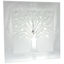 Silver wall clock tree of life 40cm