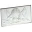 Plaque Guardian angel silver rectangular 11cm
