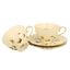Set 2 cesti cafea portelan fluturasi crem 260ml