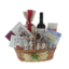 Christmas gift basket Snowy landscape