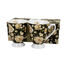 Set of 2 cups Royal English Roses black 300ml