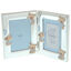 Double photo frame blue teddy bear molding kit 19cm