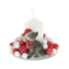 Christmas arrangement with cat candle 10cm