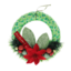 Christmas door wreath Euphorbia red 25cm