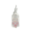 White angel candle with heart 9cm