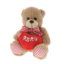 Teddy bear brown heart love 20cm