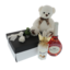 Teddy bear gift set with white rose Valentine