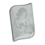 Silver icon guardian angel wavy edges 13cm