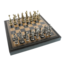 Exclusive chess box leather, metal pieces Napoleon 35cm