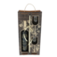 Personalized wine gift set Years and glasses, wooden box