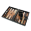 Exkluzív mini backgammon játék 23 cm-es eco bőr dobozban
