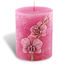Pink orchid candle