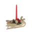 Christmas arrangement golden sleigh with angel 27cm