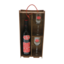 I love you personalized wine gift set with glasses in a wooden box