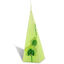 Green Candle Piramide with Orchid