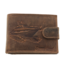 Wallet with yaht natural brown leather RFID