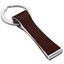 Stylish metal-leather keyring