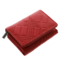 Portofel rosu damă Scala Luxury Collection piele naturală 13 cm