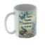 Personalized Teacher Mug 350ml – Floral Ceramic Mug with Flowers