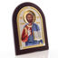 Jesus Icon Silver on Wood