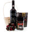 Christmas Gift Basket with Wine, Coffee and Chocolate Truffe