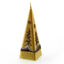 Golden Pyramid Candle with Trees