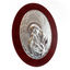 Silver Icon of Virgin Mary Oval