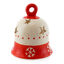 Red Christmas Bell Candle Holder