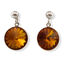 Orange Swarovski Earrings