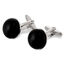 Black Silver Cufflinks