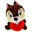 Plush Squirrel with Heart