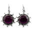 Amethyst Silver Earrings