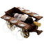 Cart with Wine and Glasses