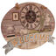 Wall Clock with Welcome