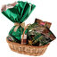 Christmas green gift basket