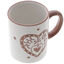 Brown heart-shaped Mug