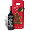 Christmas bottle holder w/ wine