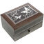 Grey jewelry box with butterfly