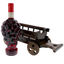 Cart with red wine
