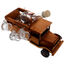 Wooden Truck with Bottle and Mugs