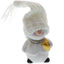 White Snowman with knitted