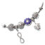 Blue Lagoon Silver Charms Bracelet