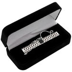 Black Style Silver Tie Pin 2