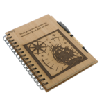 Agenda din bambus personalizată cu corabie– „Scrie propria ta poveste”