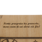 Agenda din bambus personalizată cu corabie– „Scrie propria ta poveste” 4