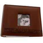 Photo Album with Picture Frame Brown Curves 2
