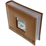 Photo Album with Picture Frame Light Brown 3