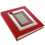 Red leather graduation photo album 1