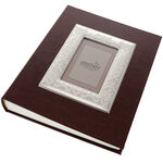 Photo album with silver plated frame Baroque