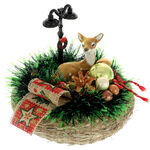 Christmas arrangement deer with illuminated pole 2